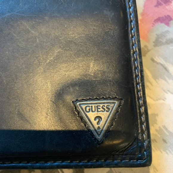 Men's Black Guess Wallet - Picture 2 of 6